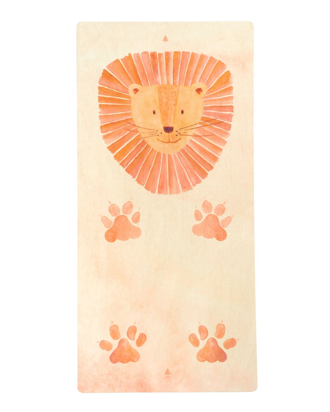 Kinder Yogamatte von MALA im Design Little Lion mit Löwen und Löwentatzen in Wasserfarben