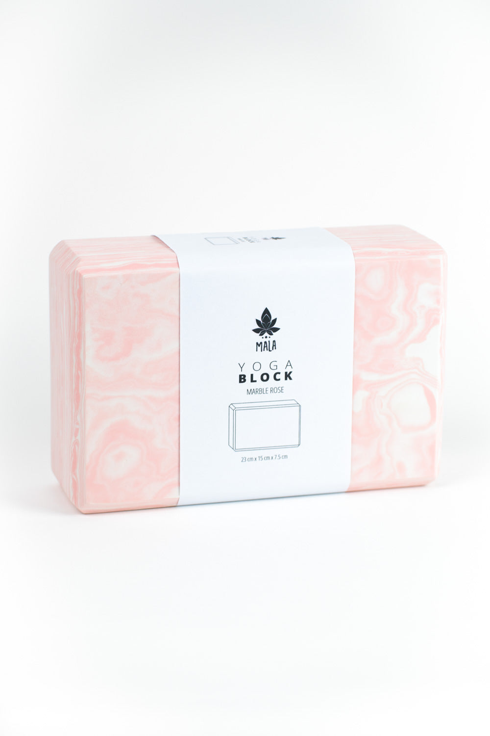 Yoga Block Marble Rose