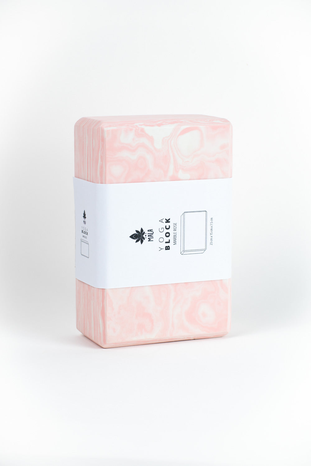 Yoga Block Marble Rose
