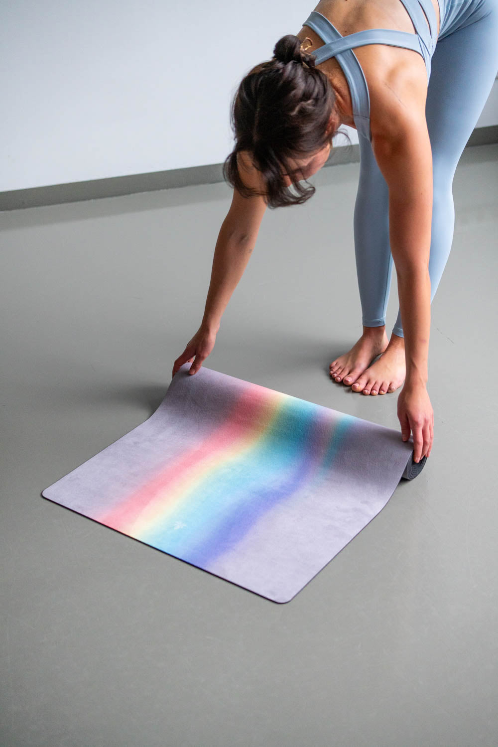 Mala HYBRID Yogamatte Rainbow Flow