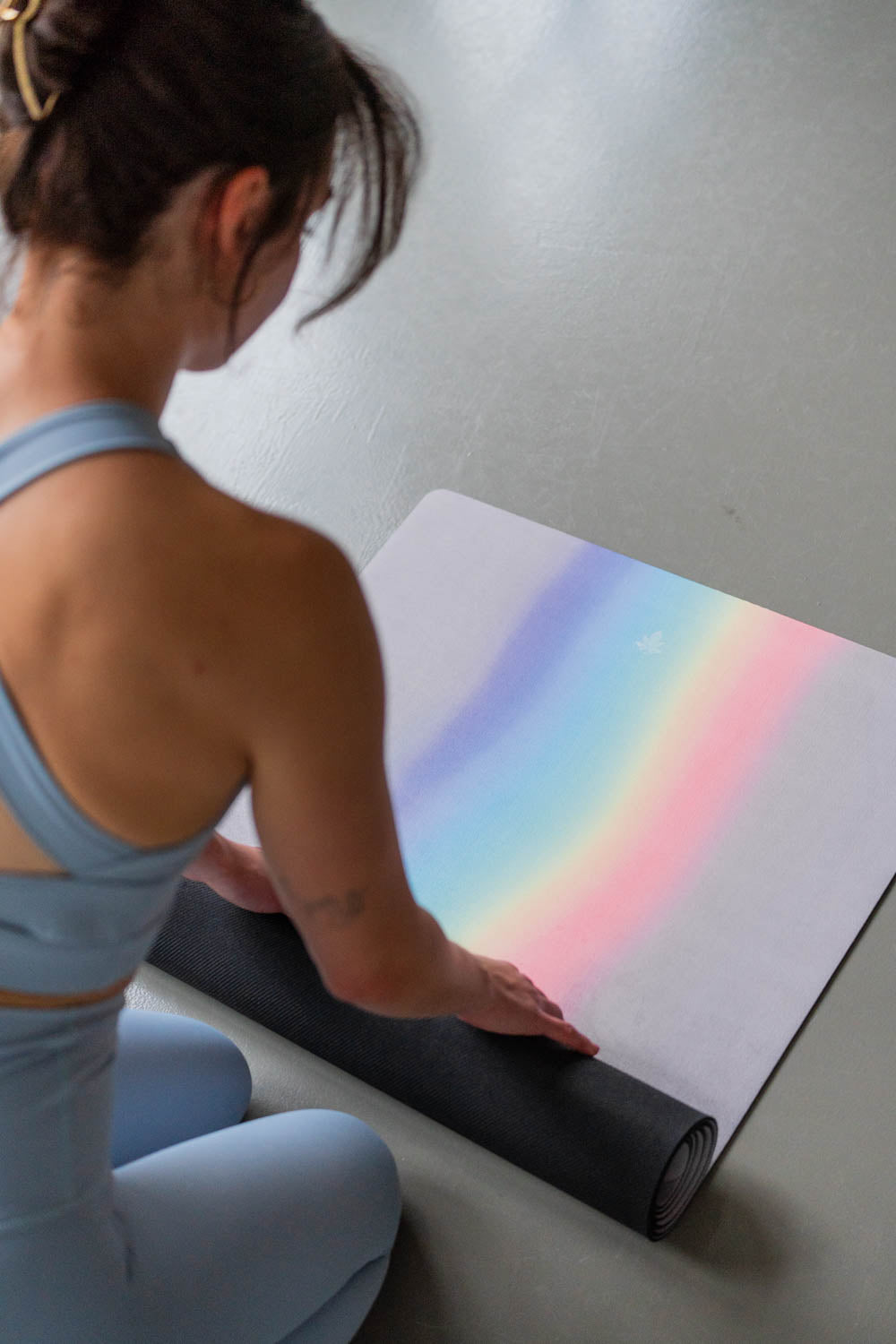 Mala HYBRID Yogamatte Rainbow Flow