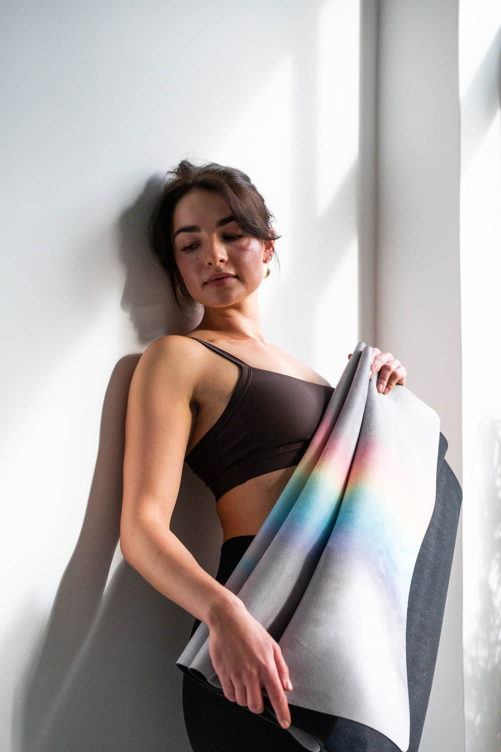 Mala HYBRID Yogamatte Rainbow Flow