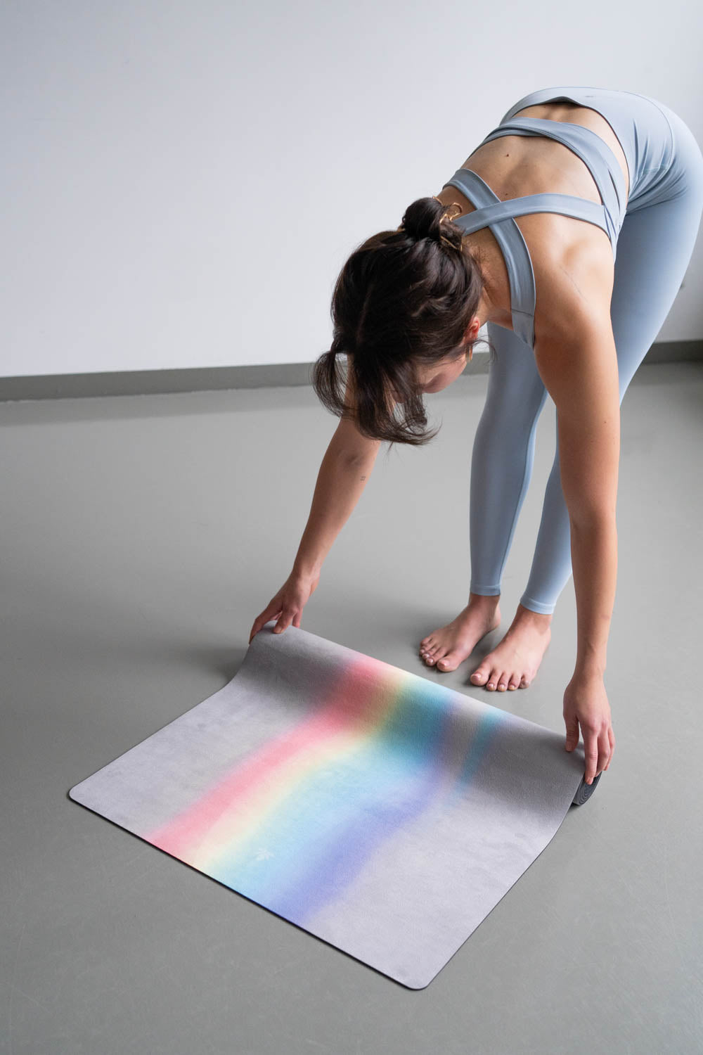 Mala HYBRID Yogamatte Rainbow Flow