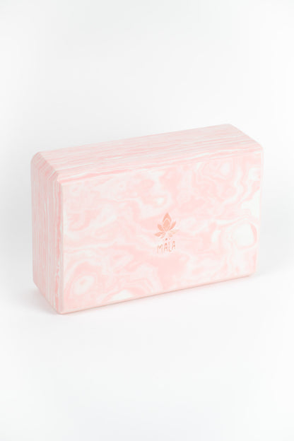 Yoga Block Marble Rose