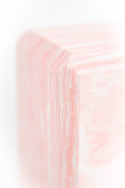Yoga Block Marble Rose