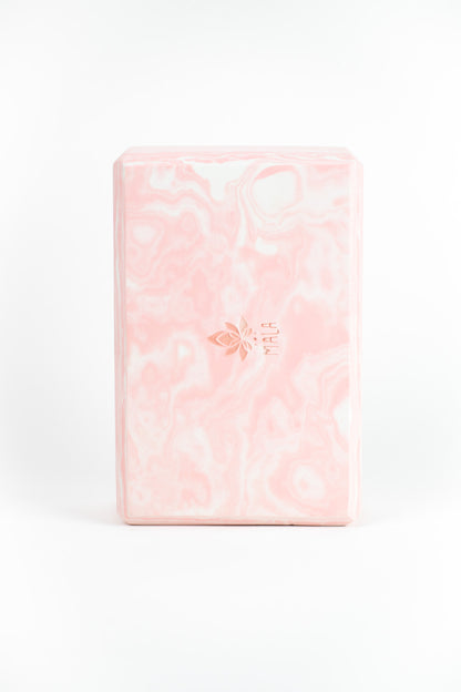 Yoga Block Marble Rose