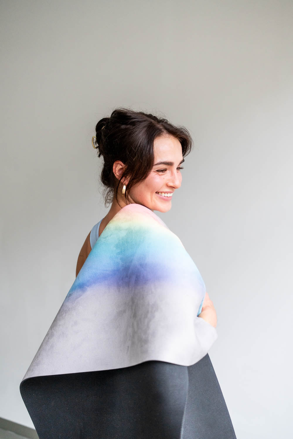 Mala HYBRID Yogamatte Rainbow Flow