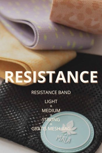 MALA Resistance Band Set: 3 Resistance Bänder in Ligt, Medium und Strong und Gratis Tragetasche zum Vorteilspreis.