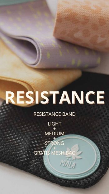 MALA Resistance Band Set: 3 Resistance Bänder in Ligt, Medium und Strong und Gratis Tragetasche zum Vorteilspreis.