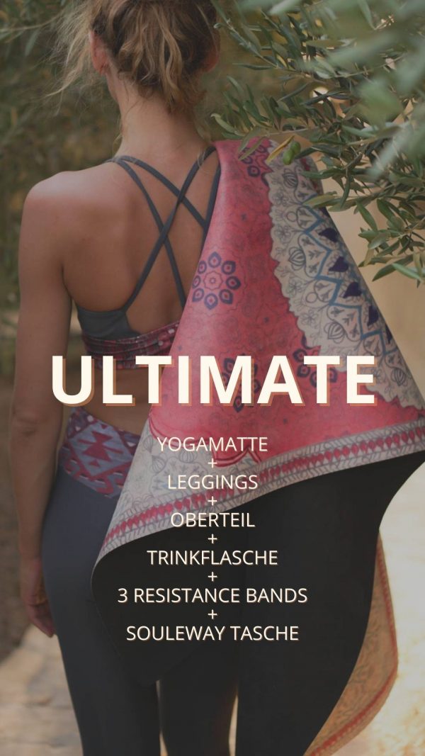 MALA Ultimate Set: Yogamatte, Leggings, Oberteil, Trinkflasche, und Resistance Bänder zum Vorteilspreis.